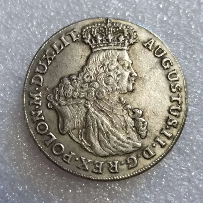 

Польша 1702 Посеребренная латунная памятная Коллекционная монета подарок удачная монета