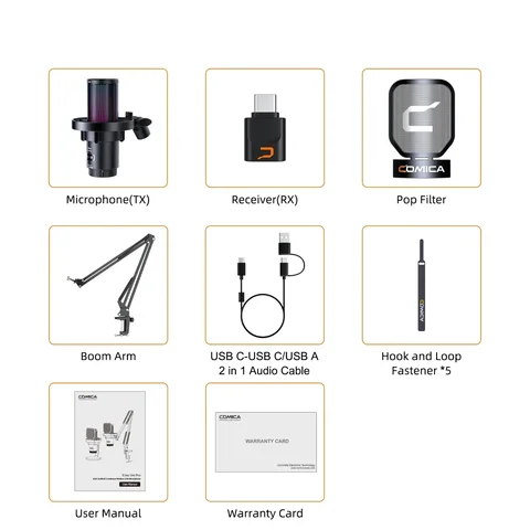 Comica EJoy Uni Pro RGB Беспроводной студийный микрофон