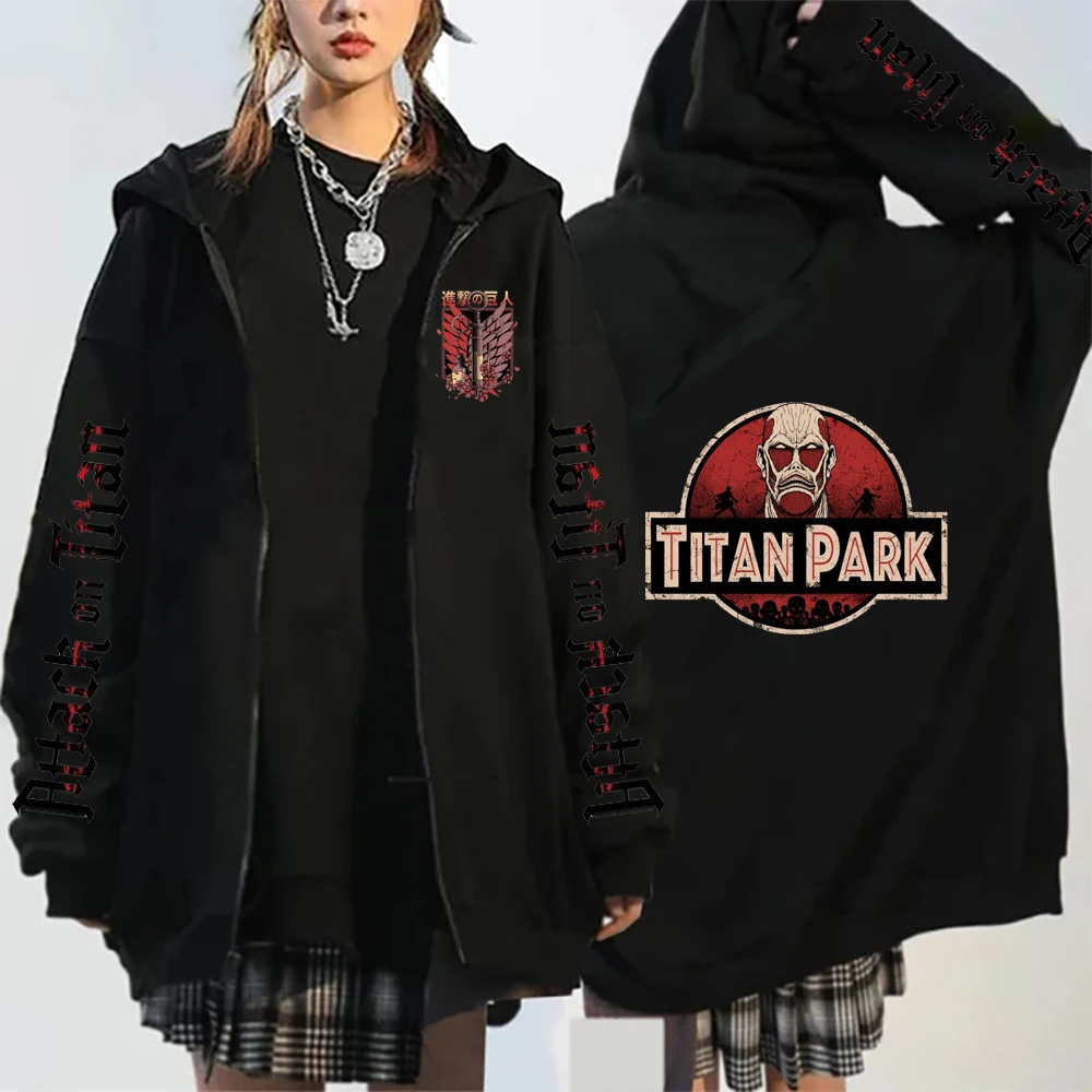 Толстовка с капюшоном Атака Титанов мужская толстовка Harajuku Yeager Eren мужские