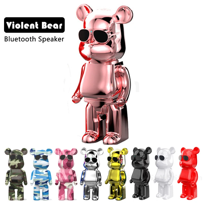 Violent Bear Bluetooth Speaker Wireless Portable Column TWS Computer Speakers Music Center Audio Stereo Subwoofer Loudspeaker FM