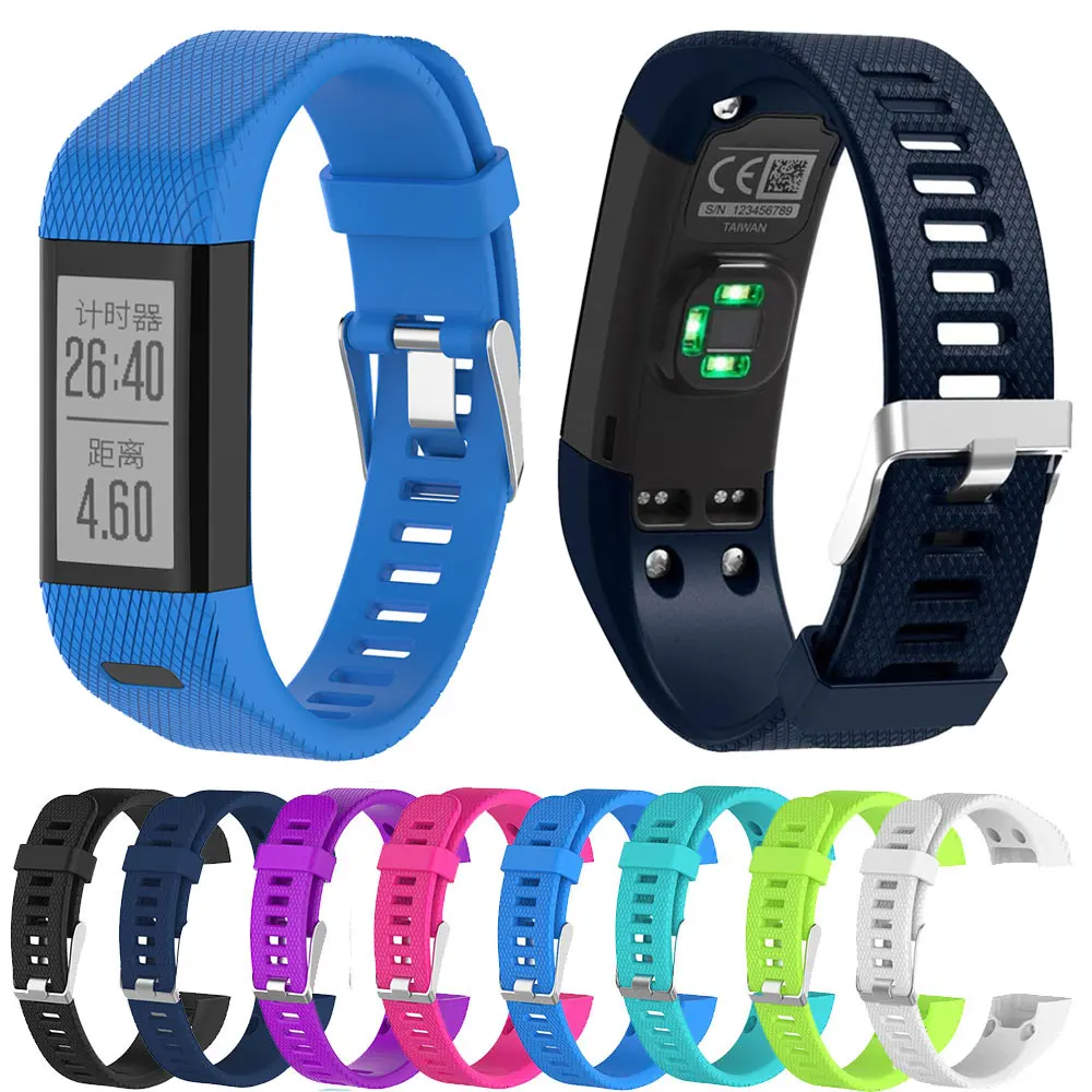 

Watch Strap for Garmin Vivosmart HR Plus HR+ Wristband Soft Silicone Bracelet Smartwatch Wrist Band Accessories W/ Tool