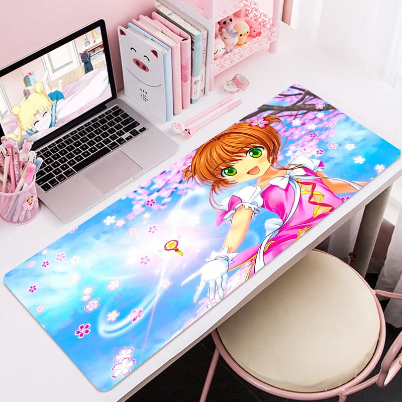 

Anime Mouse Pad Card Captor Sakura Rubber Keyboard Pads Cheapest Stuff Part Of The Free Shipping Pc Gamer Pc Desk Mat Large