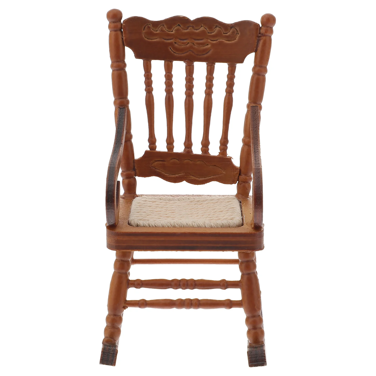 

Chair Rocking Miniature House Furniture Wooden Mini Wood Chairs Crafts Asseccories Accessories Stuff Craft Model Decor 12 Scale