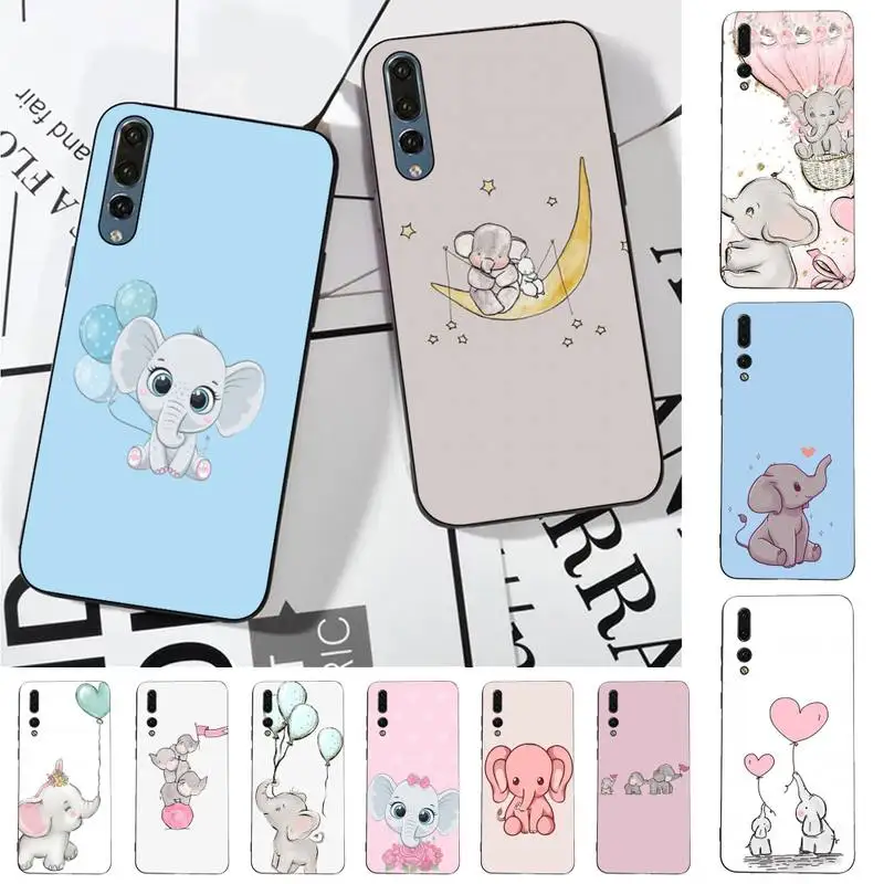 

Cute elephant Phone Case for Huawei P30 40 20 10 8 9 lite pro plus Psmart2019