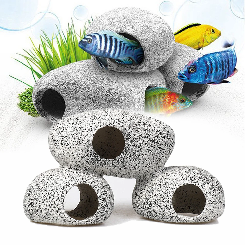 

Искусственное укрытие для рыб и креветок, ландшафтный аквариум для разведения, камни для рыб, игрушки для рыб, декоративное украшение