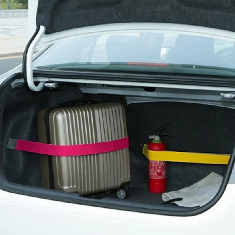 

Creative Car Trunk Storage Device Hook Loop Strong Adhesion Fixed Straps Solid Color Baggage Debris Anti-drop Magic Stickers 1pc