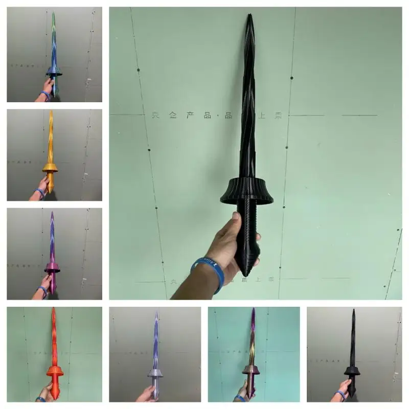

3D Giant Telescopic Sword Children Toy Gravity Jump Plastic Decompression Gift Model Art Desktop Decoration Student Accessories
