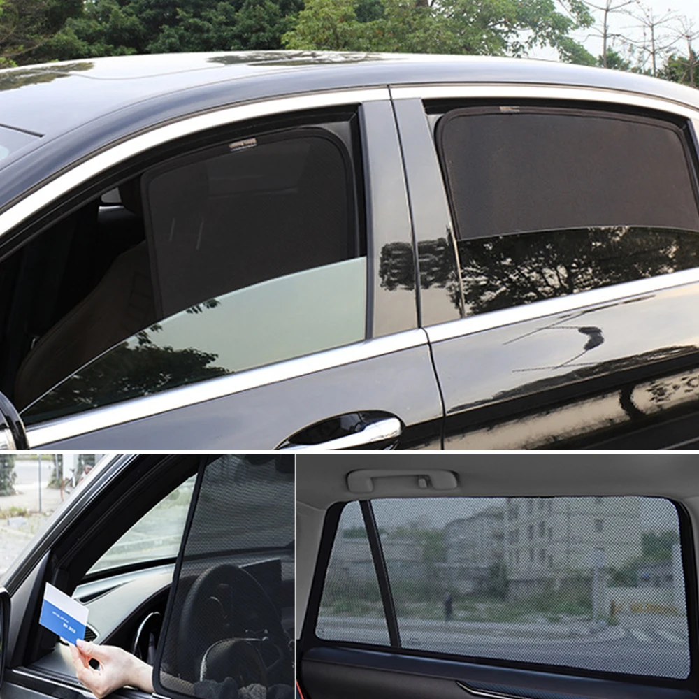 Parasol para coche Mazda 6 WAGON Touring 2014-2021, parabrisas delantero y trasero, Marco magnético, cortina, ventana lateral, protector solar