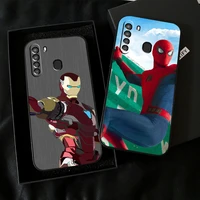 marvel trendy people phone case for samsung galaxy s8 s8 plus s9 s9 plus s10 s10e s10 lite 5g plus liquid silicon black coque