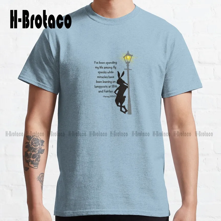 

Классическая футболка Харви, высококачественные милые элегантные милые Мультяшные милые хлопковые футболки, зеркальные унисекс, цифровая печать