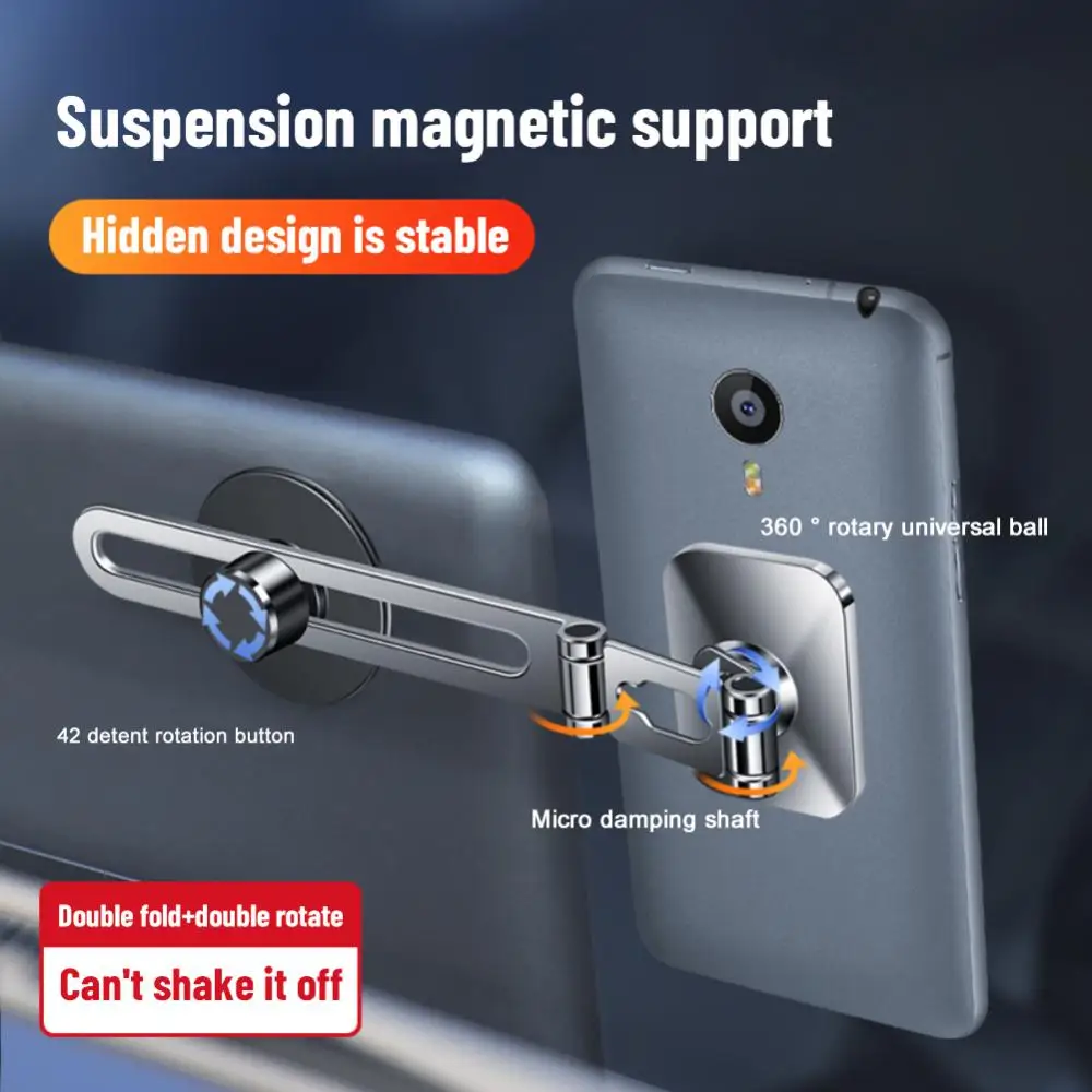 

Phone Holder Adjustable Foldable Magnetic Bracket Invisible Car Phone Holder Folding Adjustable Foldable Expansion Bracket