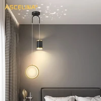 modern pendant lamps warm romantic star projection lamp bedroom bedside lights creative hanging lamps living room chandeliers
