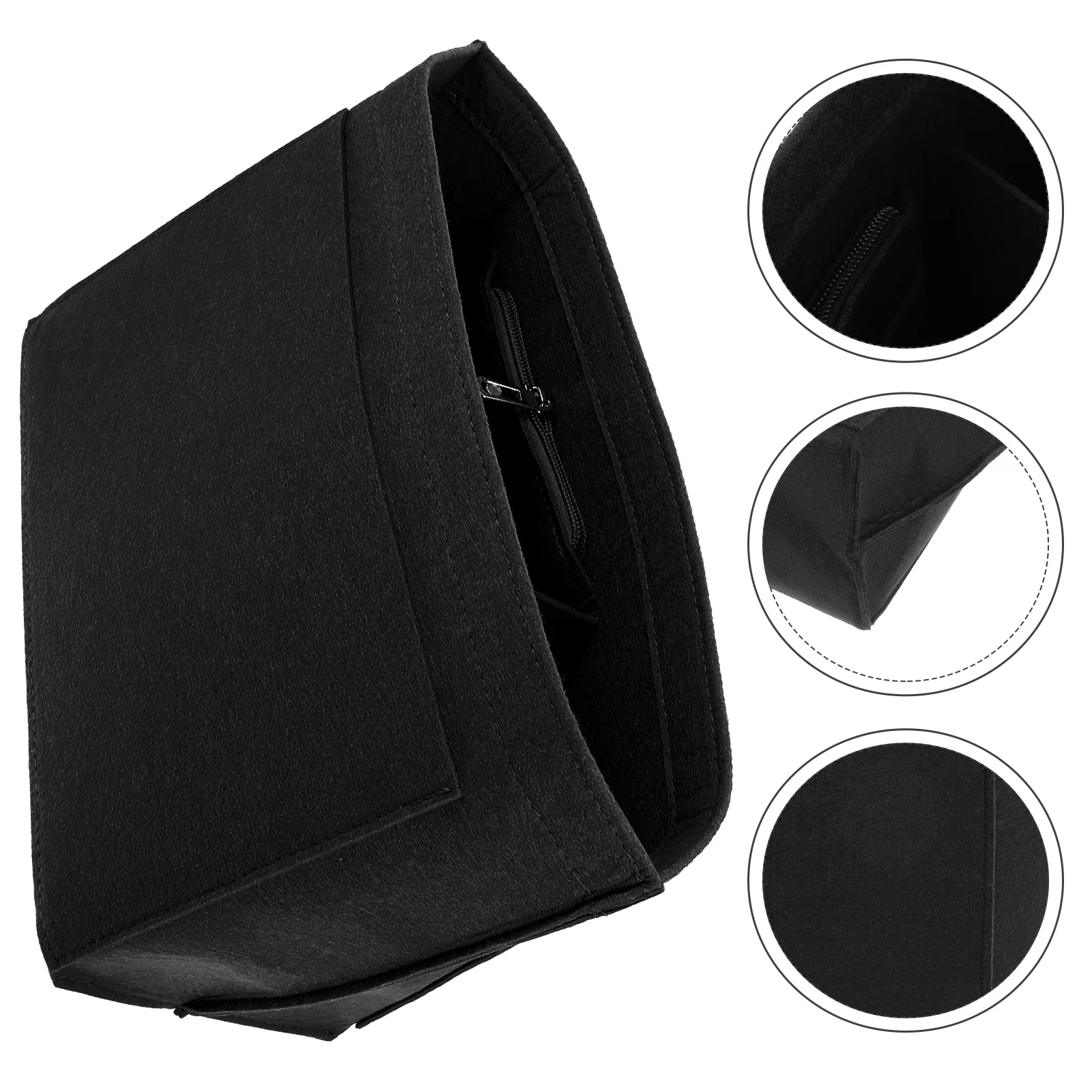 Фетровый кошелек-органайзер косметичка-вставка маленькая сумка-вкладыш женская