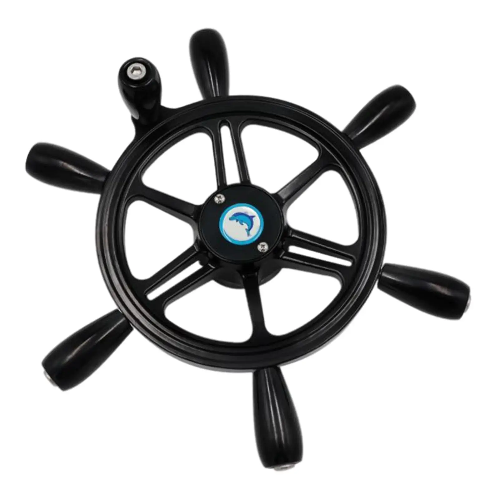 

Steering Wheel with Knob Aluminum Alloy for Yacht Replace Easy to Install