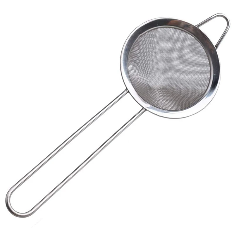 

Tea Strainer, 3.3 Inch Fine Mesh Sieve Strainer Stainless Steel Mesh Strainer With Handle For Strain Drain And Rinse