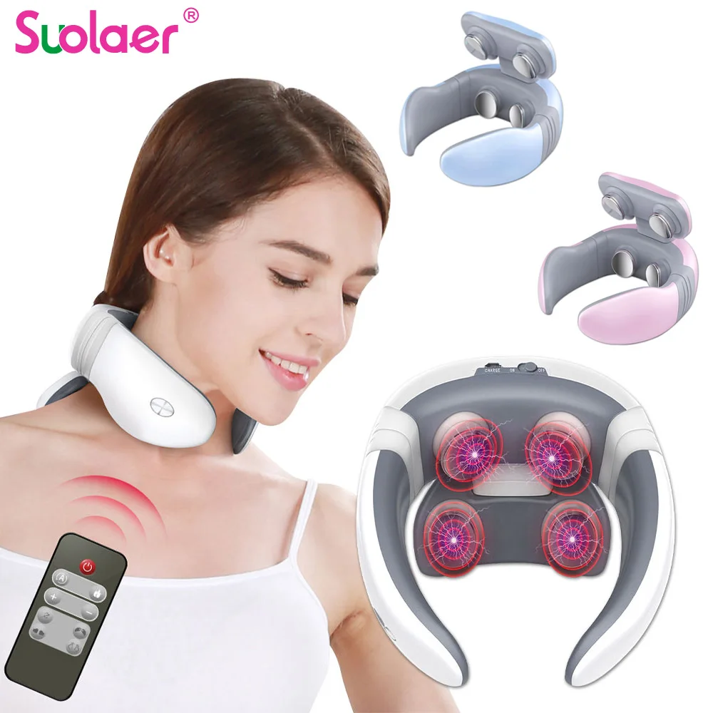 

Smart Electric Neck and Shoulder Massager Low Magnetic Therapy Pulse Pain Relief Relaxation Vertebra Physiotherapy Health Care