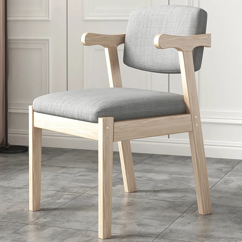 

Wooden Individual Armchair Dining Chair Relaxing Office Modern Dining Chair Hairstyle Sedie Da Pranzo Living Room Furniture