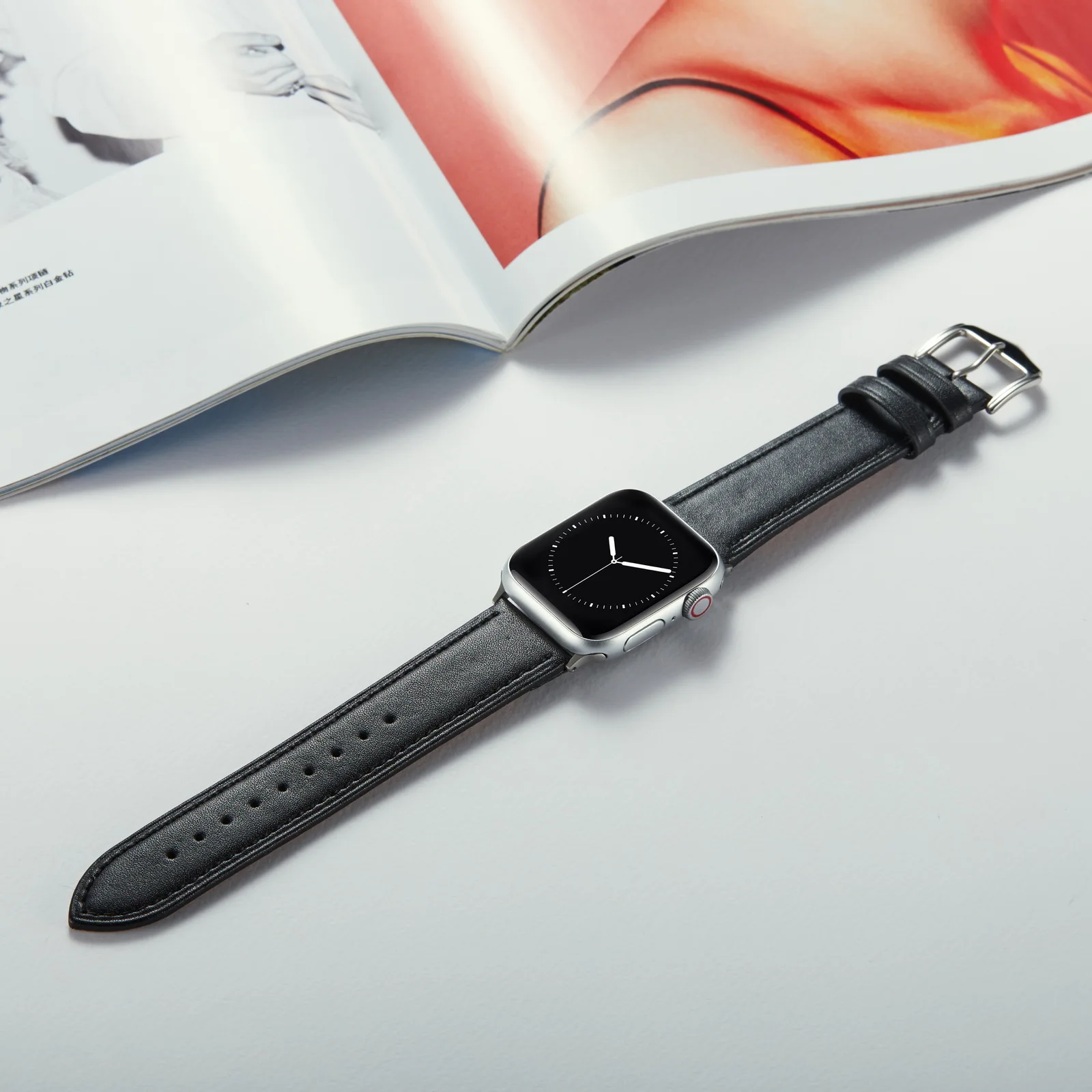 Leather strap For Apple watch band 45mm 41mm 44mm 40mm 49mm 42mm 38mm watchband correa bracelet iWatch ultra series 8 7 6 5 SE 4