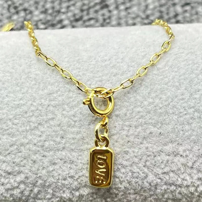 

2023 Hot selling Spanish exquisite plating 925 silver exquisite niche necklace women's holiday romantic gift