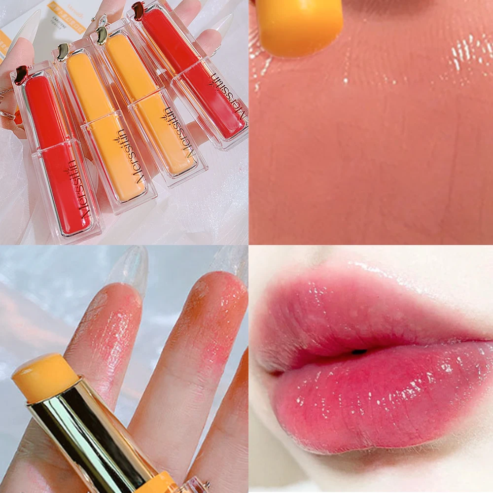 

1pcs Color Changing Lipsticks Moisturizing Lips Plumper Long Lasting Vitamin Lip Balm Lip Tint Makeup Lipgloss Shimmer Cosmetics