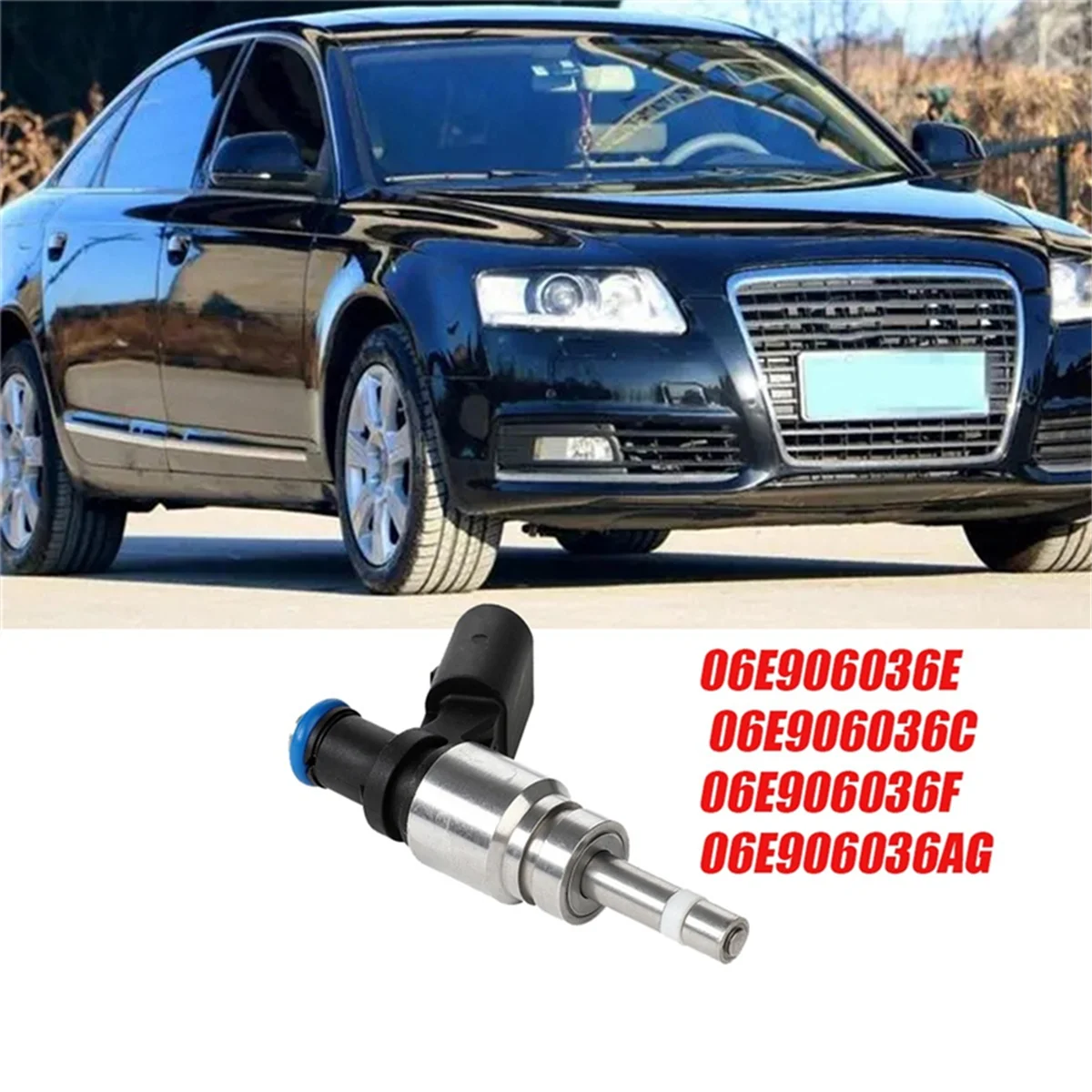 Форсунка топливной форсунки 06E906036F 06E906036E для Audi Q5 A4 A5 A6 3.2l V6 A8 S8 3.2L 5.2L 06E906036C 06E906036AF 1