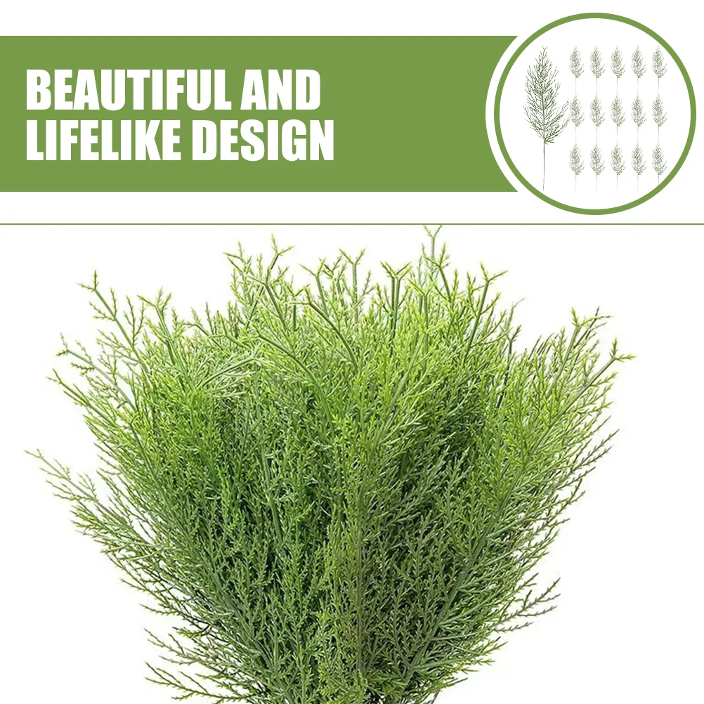 40 шт. искусственные сосновые ветки поддельные иглы имитация ветвей кедровые