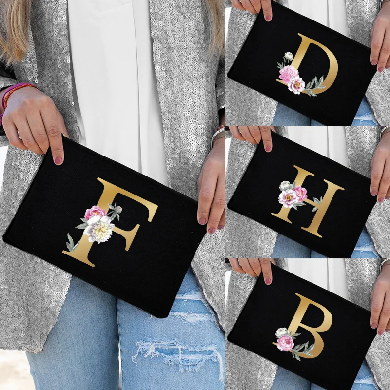 

Bride Bridesmaid Proposal Gift Cosmetic Bag Beautiful Women's Storage Bag Bridesmaid Cosmetic Bag Letter Printing Storage Bag