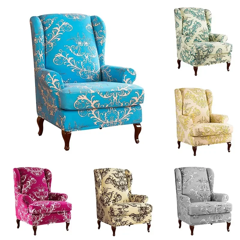 

Эластичный чехол на стул Wingback 2 шт./компл. чехлы на спинку стула из спандекса чехол на диван нескользящий протектор для кресла домашний декор