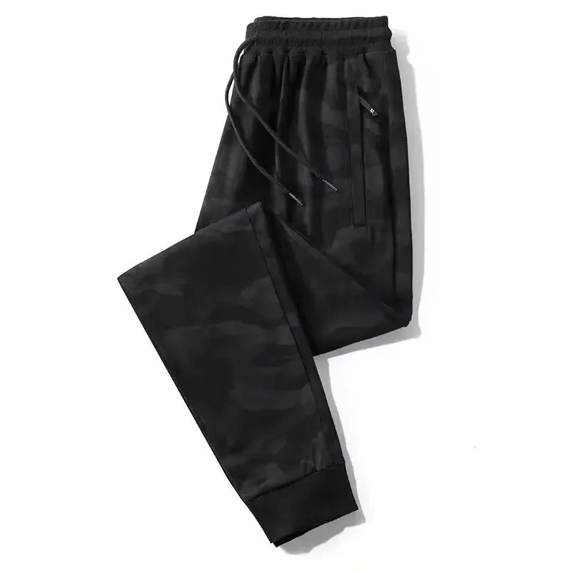 Мужские камуфляжные спортивные брюки повседневные свободные длинные до