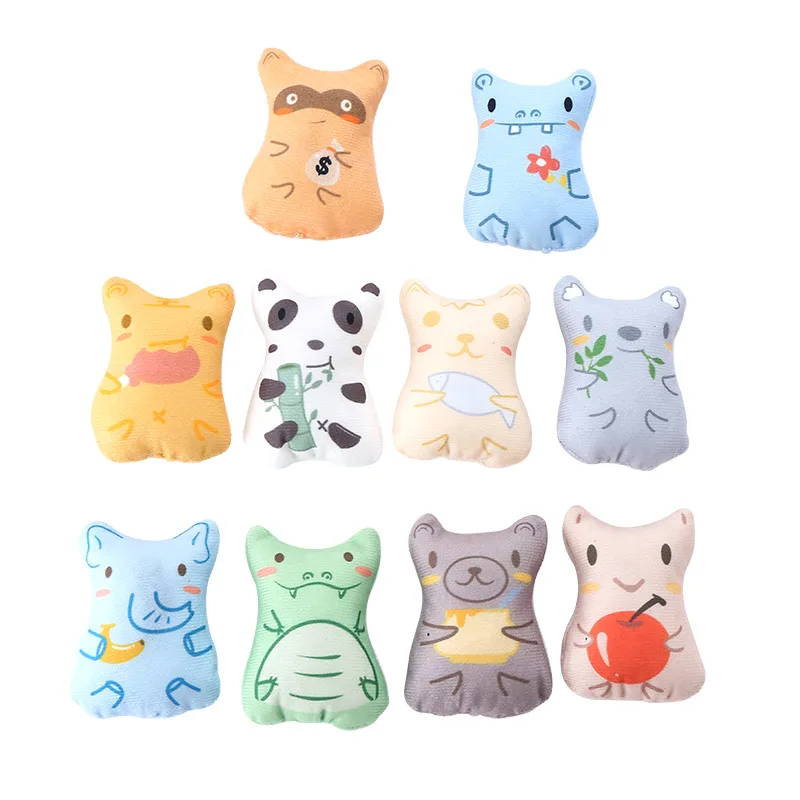 

Детская игрушка С Кошачьей Мятой, товары для кошек, домашних животных, милые игрушки для котят, шлифовальные зубы, плюшевая подушка для боль...
