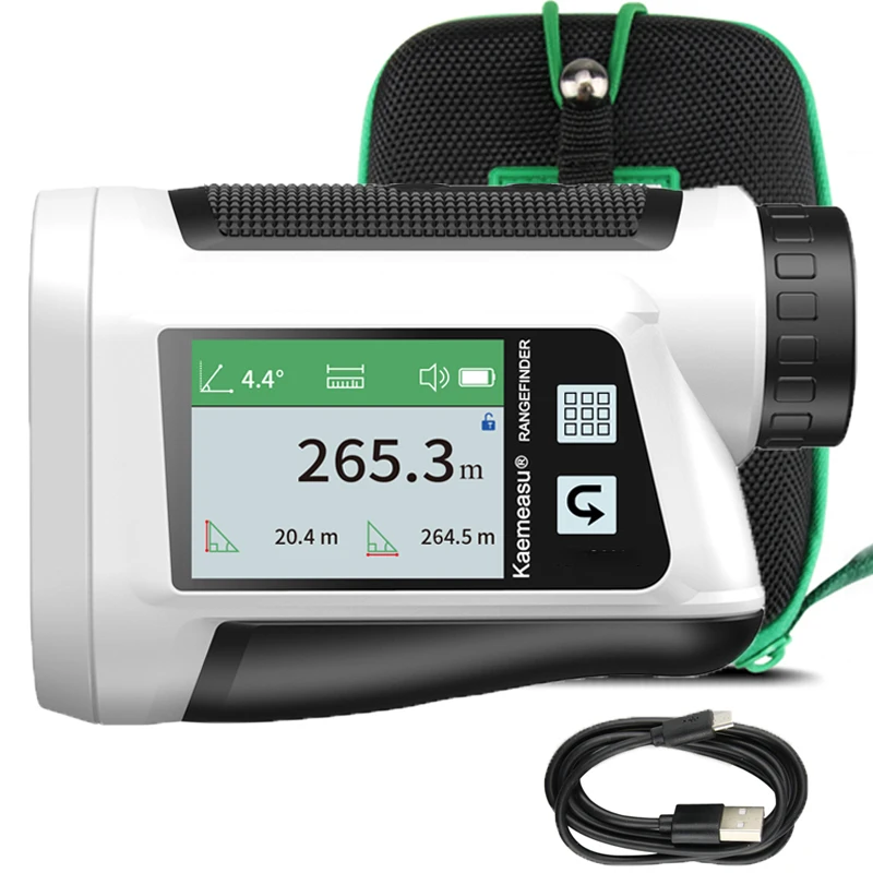 

600M/1500M LCD Touch Display Laser Rangefinder Monocular Telescope for Golf Hunting Range Finder with Slope Correction Flag Lock