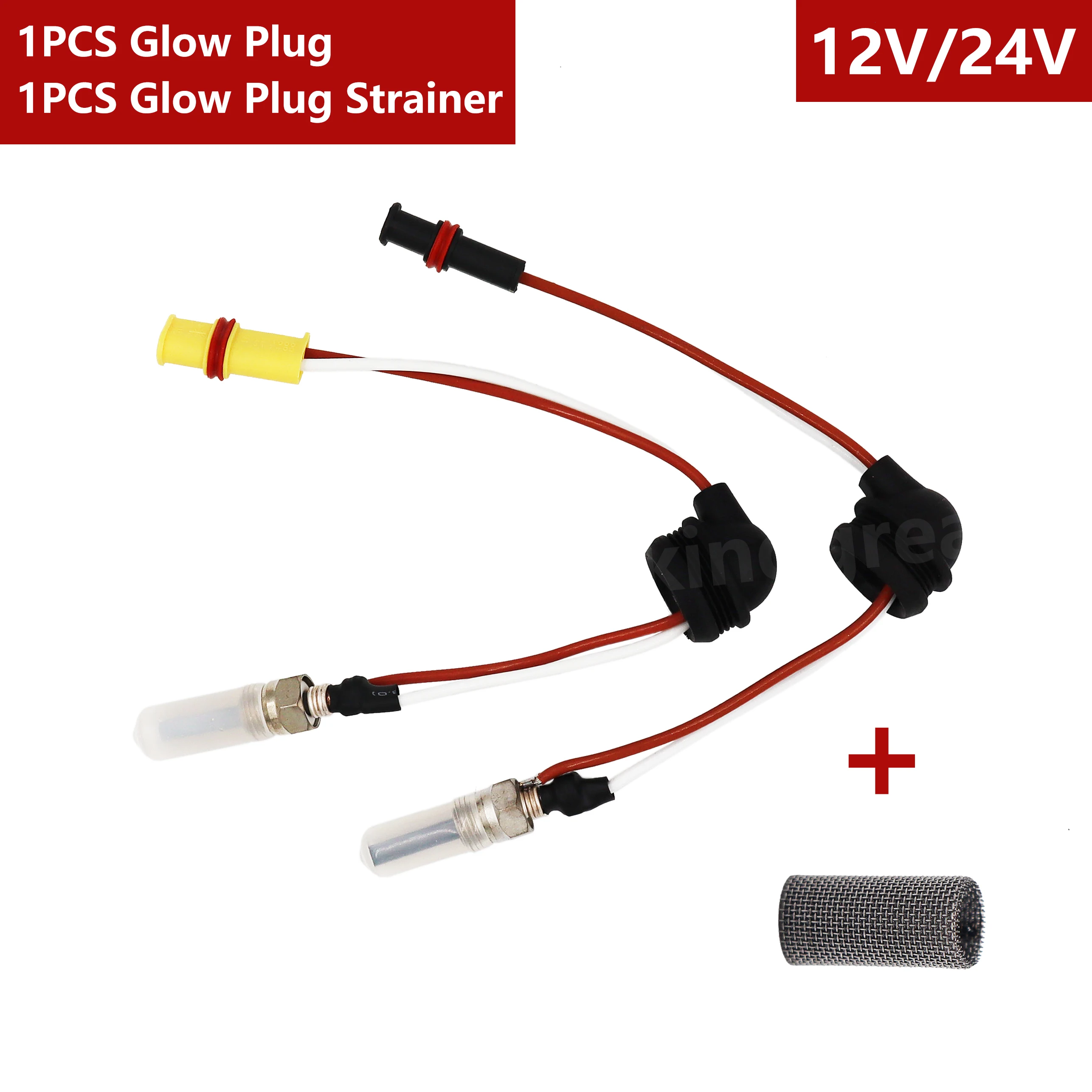 

Parking Heater Glow Plug 252070011100 +Strainer fit for Eberspacher Airtronic D2 D4 D4S 12V 24V Heater