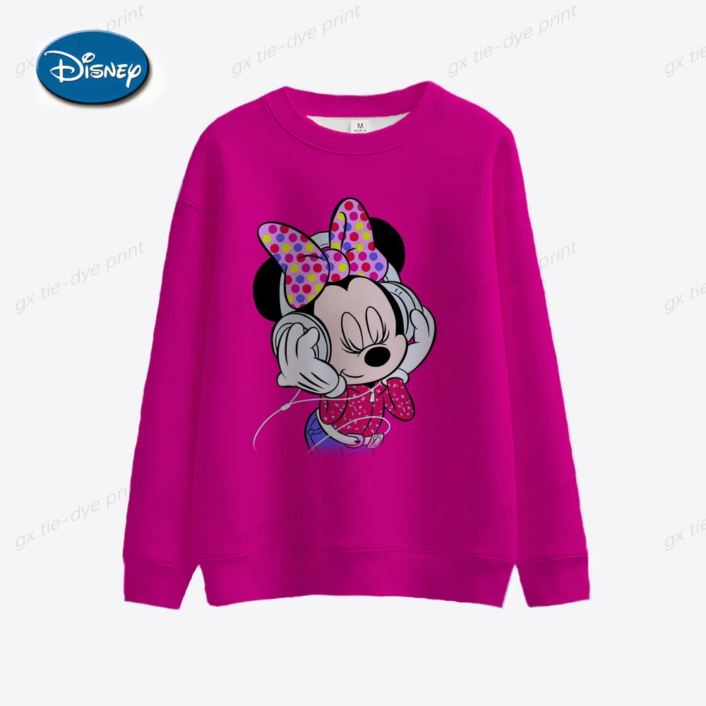 

Disney Mickey Mouse Printed Sweatshirt Women's Street Dress Harajuku Sudadera Mujer New Women's Long Sleeve Pullover
