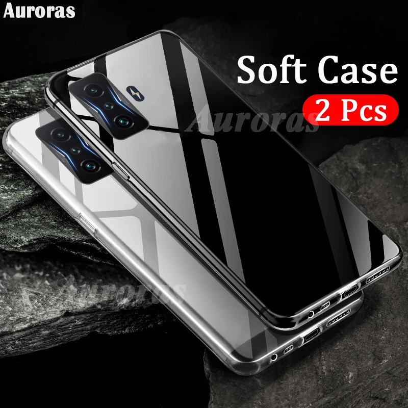 

Auroras 2 pcs Case For Xiaomi Poco F4 GT Clear Water Soft Case Transparent Phone Cover For Mi Poco F4 GT Clear Case