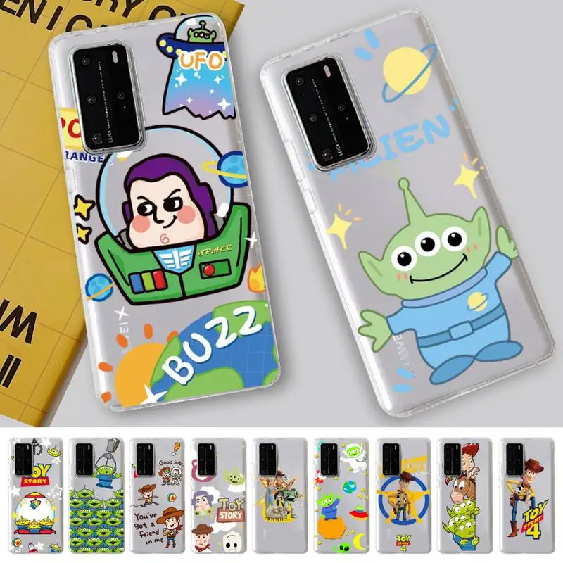 

Disney Cute Toy Story Phone Case for Samsung S20 S10 lite S21 plus for Redmi Note8 9pro for Huawei P20 Clear Case