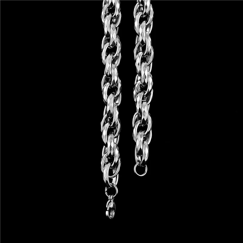 Цепочка из титановой стали 316L для мужчин и женщин высококачественное ожерелье в