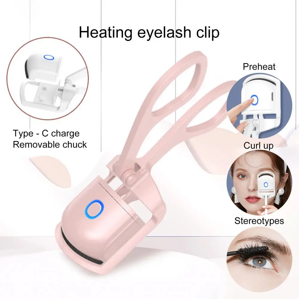 

Инструмент Электрический для завивки ресниц, практичный портативный утюжок для завивки ресниц, защита от ожогов глаз, натуральные бигуди