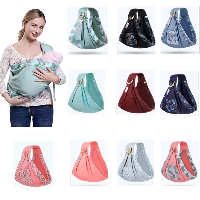 

Baby Carrier Kangaroo Newborn Baby Cradle Backpack Cotton Ring Sling Wrap Scarf Nursing Cover Hip Seat Front Facing Horizontal
