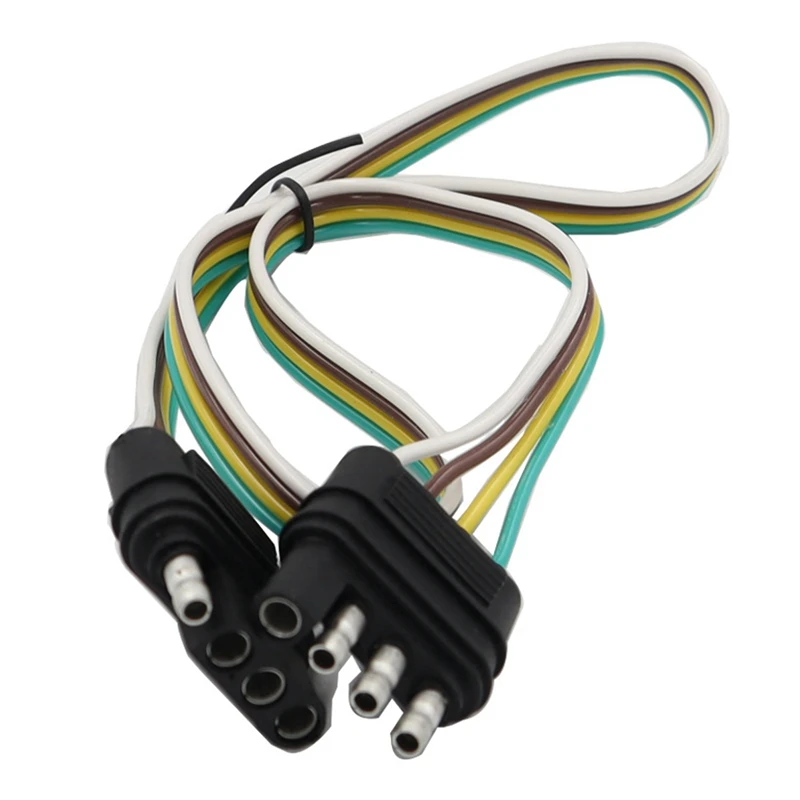 

Car Taillight Power Cable 4-Pin American Trailer Harness 4Hole SAE Adapter Trailer Cable Trailer Light Adapter Connector