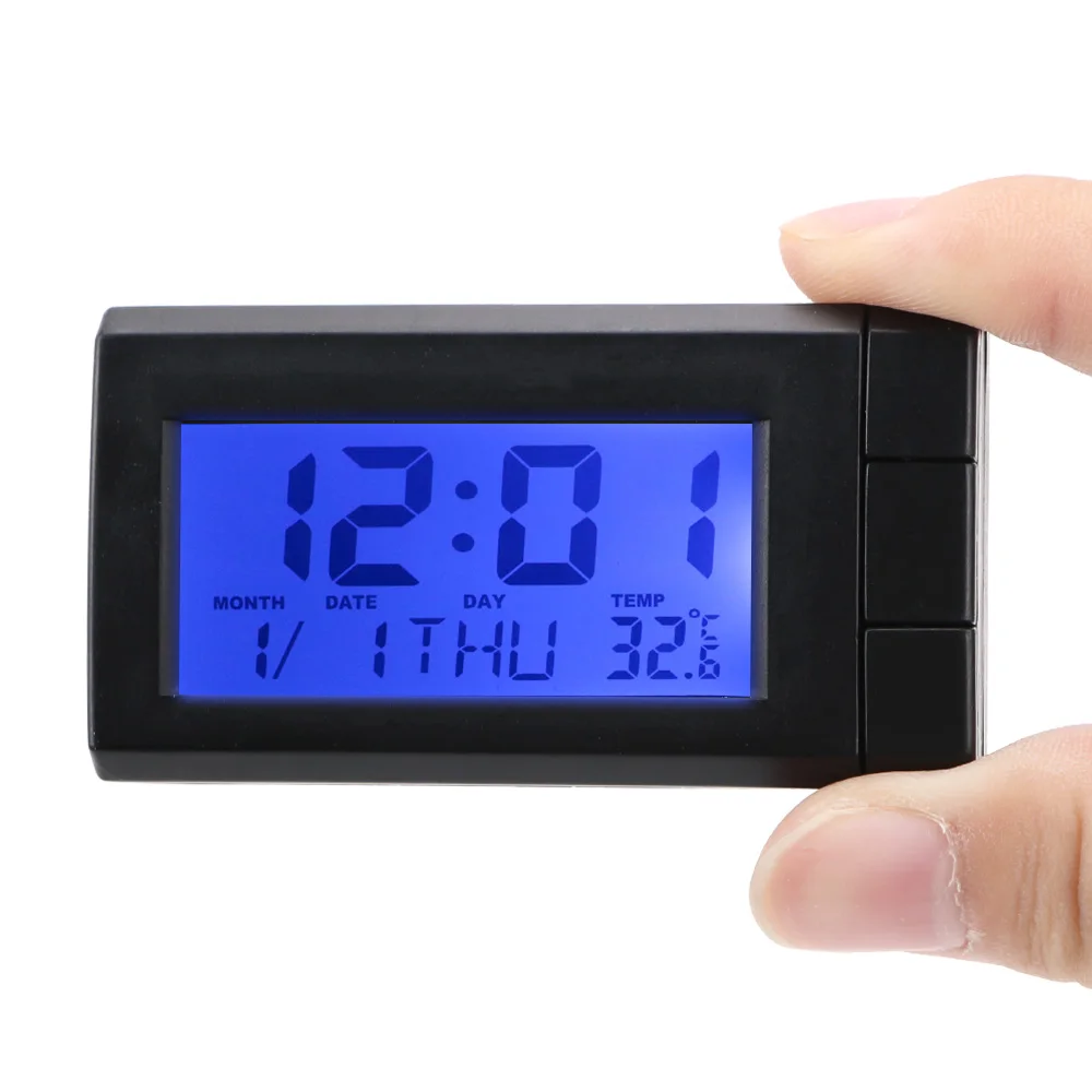 

Electronic Display Digital Clock CR2032 1 Pcs ABS Adjustable Auto Thermometer With Button Battery High Quality
