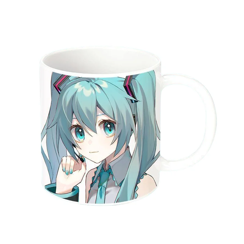 Двумерная чашка для воды в стиле аниме Hatsune Miku креативная версия Q супер милая