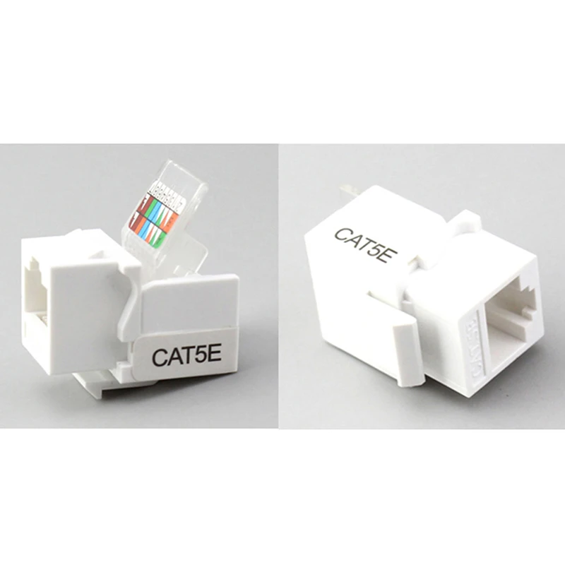 Сетевой Ethernet-модуль Keystone JackClip RJ45 CAT5e 10 шт. настенный разъем |
