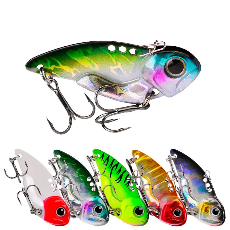 

Artificial Metal Lure with Jig Rocker Submersible Lure, Long Distance Casting Bass Fishing Supplies Freshwater Seawater Sequins