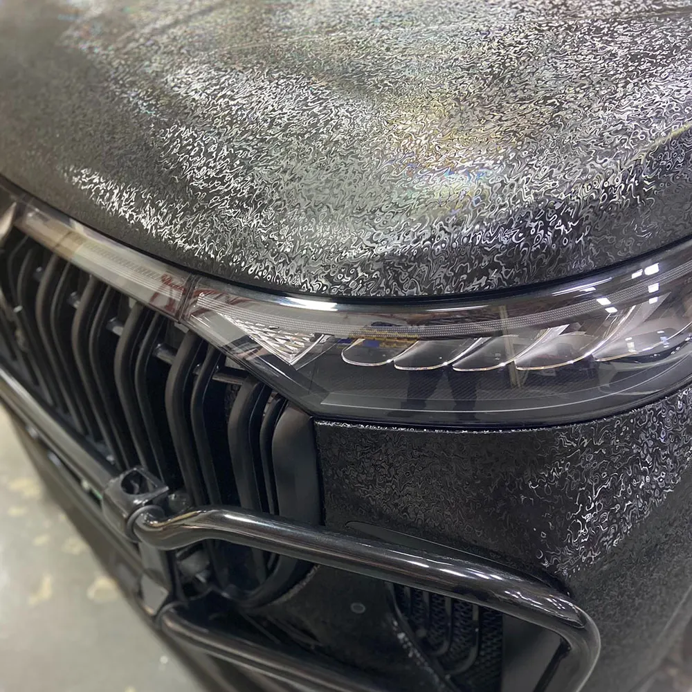 Премиум Metaverse пленка глянцевая черная камуфляжная виниловая для автомобиля ПЭТ