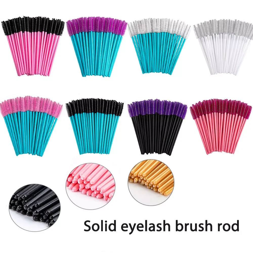 

50Pcs/Pack Disposable Eyelash Brushes Eye Lashes Cosmetic Brush Mascara Wands Eyelashes Extension Tool Spoolers Makeup Tools