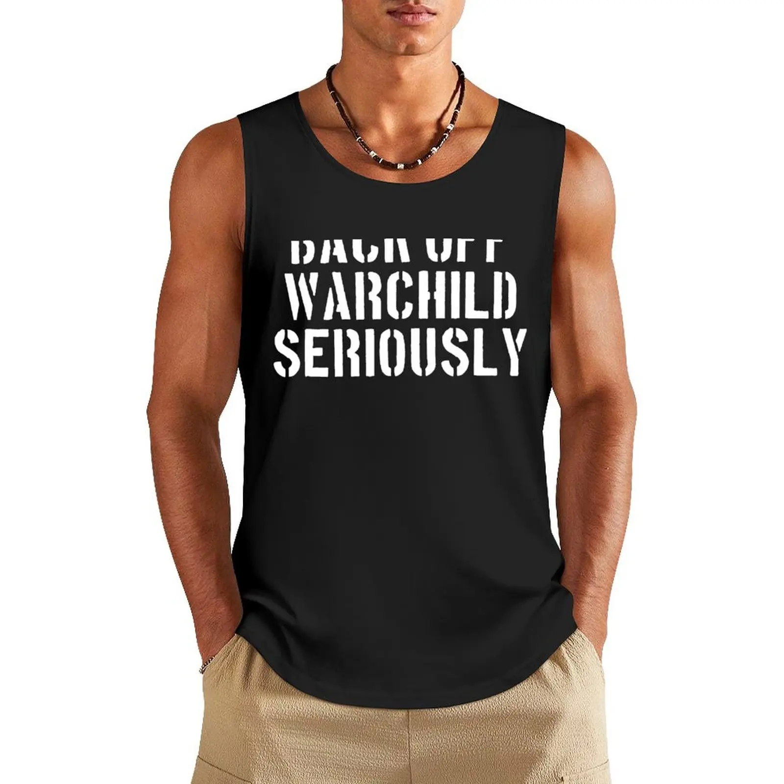 Back Off Warchild Seriously Tank Top Мужская летняя одежда спортивная мужской топ