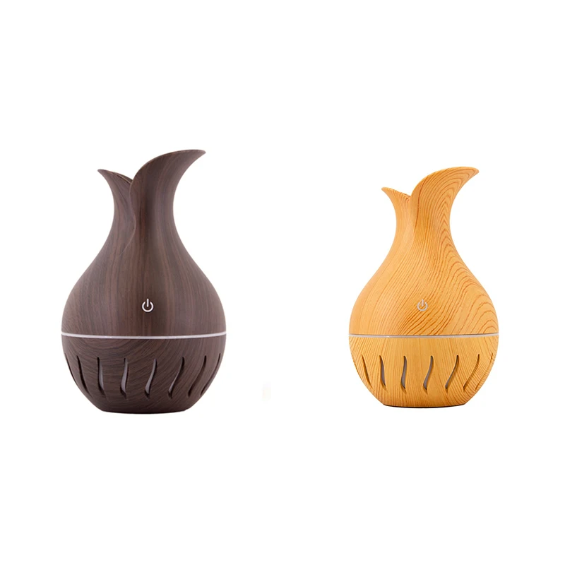 

Wood Grain USB Humidifier Office Home Desktop Small Water Meter Colorful Night Light Essential Oil Aroma Diffuser