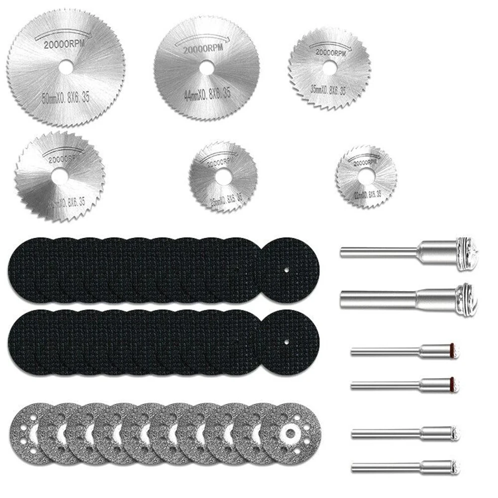 

42Pcs/Set HSS Cutting Discs Mini Circular Saw Disc Diamond Saw Blade Cutting Discs For Rotary Tool Power Tools Accessories