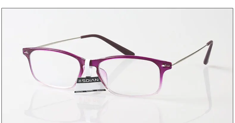 

handmade frame Reading glasses violet Gradient alloy Temple Rivet design with case +4.5 +5 +5.5 +6 +6.5 +7 +7.5 +8 to +12