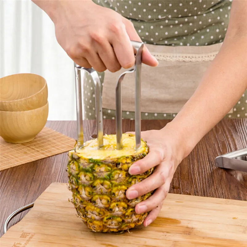 

Stainless Steel Fruit Pineapple Corer Slicers Peeler Parer Cutter Household Kitchen Cutter Peeler Easy Tool